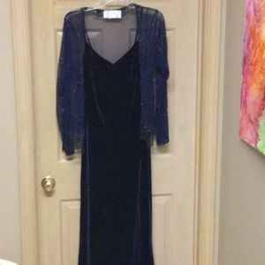 Full length women’s evening gown